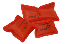 SOFTGewichte 0,5kg - 2,5kg wie Softblei, Tauchblei Gewichte zum Tauchen orange