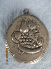 Alte antike Backform  Schokoladenform Alu / Zinn