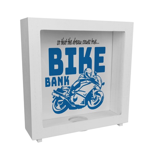Bike bank rahmen spardose - bank,