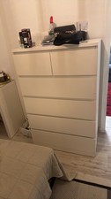 IKEA Malm Kommode, 4 Schubladen, Weiß, 80X100X48CM