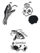 Schablone A4 Tiere, zum