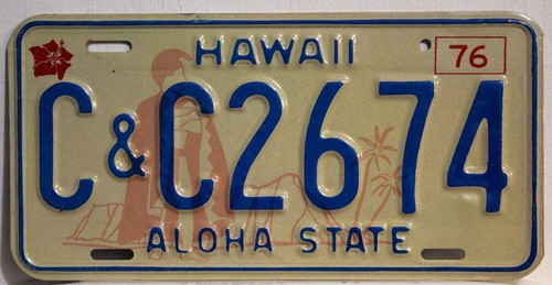 Hawaii nummernschild usa - hawaii,