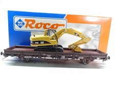 Roco H0 Flachwagen mit Bagger