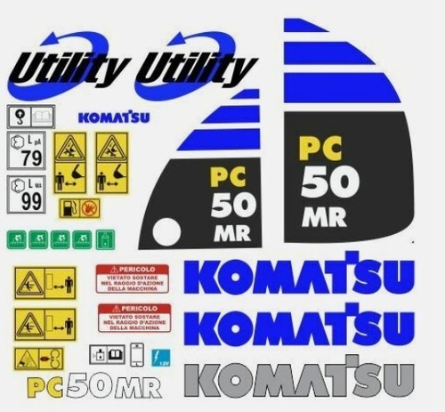 Komatsu mr aufkleber - 50,