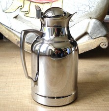 Alfi Thermoskanne Edelstahl 1 Liter benutzt Isolierkanne mit Gebrauchsspuren