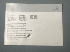 Mercedes 420SE 420SEL 420SEC