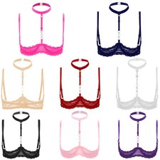 DE Freebily Damen Spitzen BH Bra Bustier Top Dessous Lingerie Sexy Push up