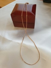 Halskette Rotgold Gold 585/14kt Snake Kette Schlangenkette Halskette 1,0 mm Neu