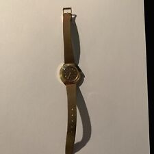 Timex Damenarmbanduhr;  mechanisches Uhrwerk;  Handaufzug;  braunes Armband