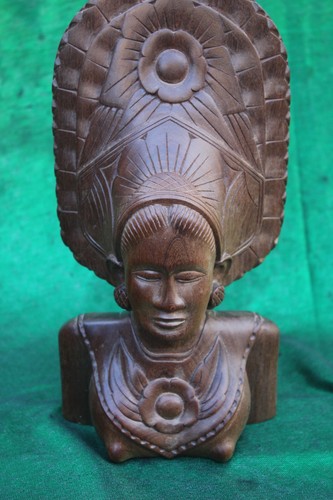 Statue büste holz inca maya - statue,