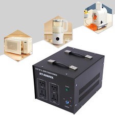 5000W Tragbar Spannungswandler 220V⇋110V Aufwärts-/Abwärtswandler 40*25*21.5cm