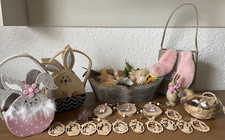 Ostern Osterei Holz Schale Osternest Kücken Eierschale Anhänger Holz