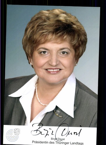 Birgit diezel autogrammkarte - diezel,