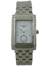 Neue Damenarmbanduhr Longines Dolce Vita Quartz mit 32 VVS Diamanten, in Box