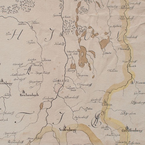 Historische karte görlitz - historische,