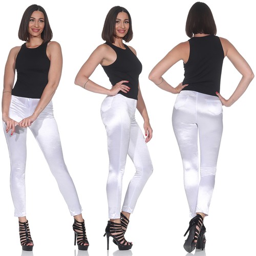 Damen satin high waist - damen,