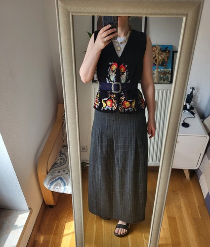 Maxi rock skirt wool wolle - wool,
