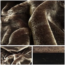 Kurzhaar Kunstfell Stoff Kuscheliges Webpelz Nerz Pelz Dark Braun New Boa Brown