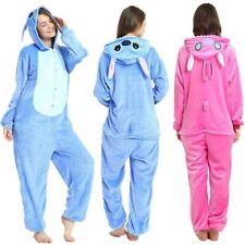 Damen Stitch Kigurumi Pyjamas Cosplay Tier-Kostüm Blau Engel Lilo Unisex Pyjamas
