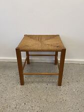 * HOCKER BAST SISAL RATTAN 60ER 70ER VINTAGE SCANDI DESIGN MID CENTURY