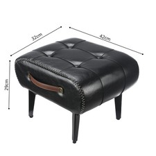 Fußhocker aus PU-Leder mit