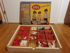 LEGO System classic vintage Holzkasten 50's 50er rare alt mursten rare 1:87 town