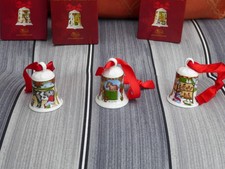 3 x Hutschenreuther Weihnachtsglocke Hühnerstall Pferdestall Kuhstall Mini 2008