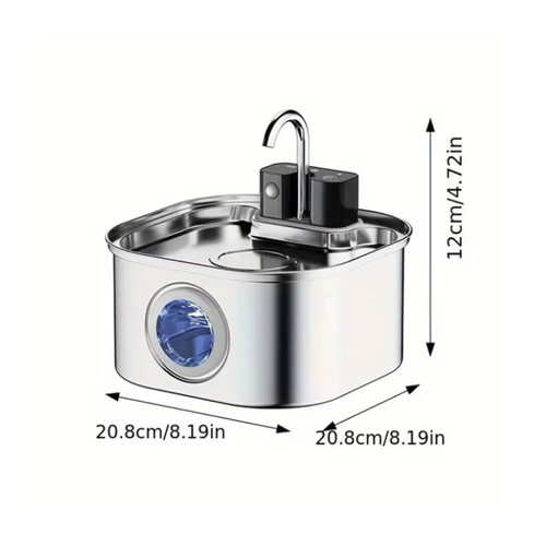 Trinkbrunnen edelstahl - 3l,