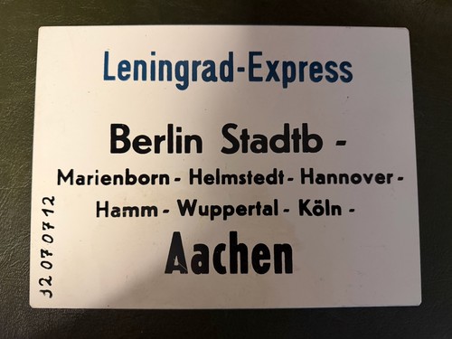 Zuglaufschild - ,