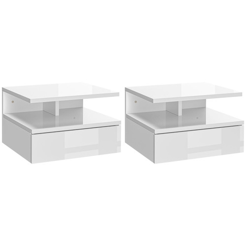 Nachttisch set wandmontage - nachttisch,