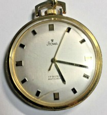 Taschenuhr Stowa Kal.38/1a mit Knopflochkette