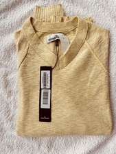Stone Island  V-Ausschnitt Pulli Gelb Gr. L  79%BW