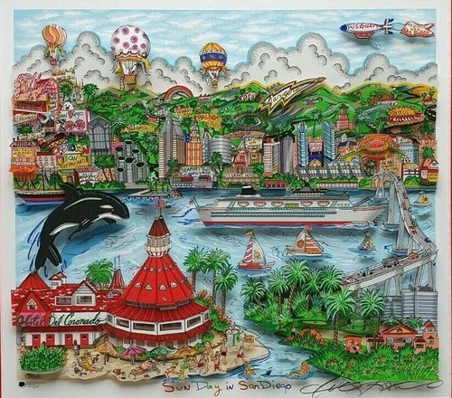 Charles fazzino original - charles, 3d