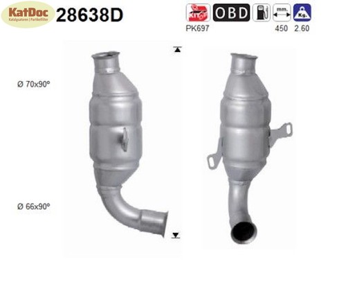 Katalysator peugeot 206 - katalysator,