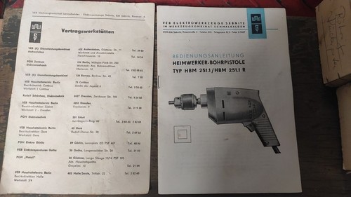 Ddr bohrmaschine schmalkalda - ddr,