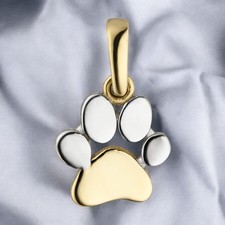 Anhänger Pfote 333 Gold