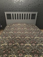 IKEA Bett HEMNES N Bettg 160x200 grau lasiert