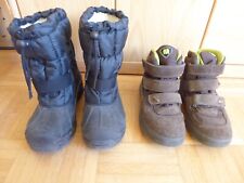 2 x Winter Stiefel ELEFANTEN braun & TCM Schneestiefel Gr 34 35 Junge