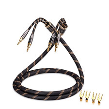 SKW Single Audiophile Lautsprecherkabel, austauschbares Bananenstecker-Kabel,