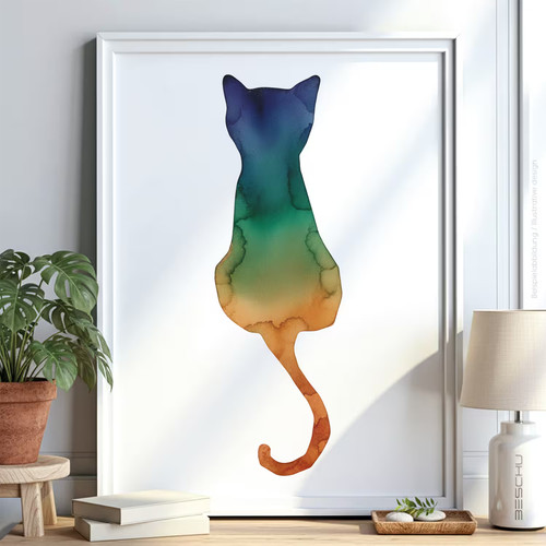 Katzen tiere schablone - tiere,