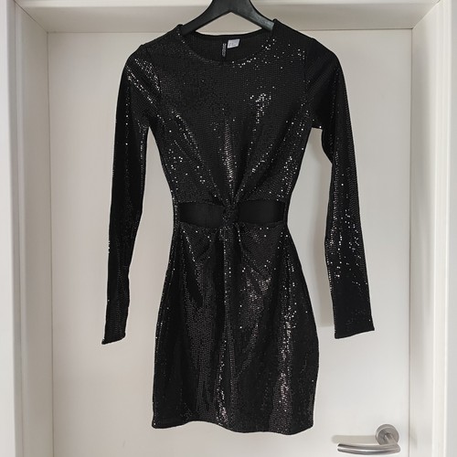 Pailletten kleid 34 xs - kleid,