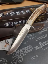 Joker Knife Tigre 14cm Messer Jagdmesser Hirschhorn Lederscheide