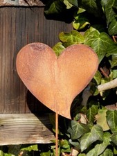 Gartenstecker Rost Herz