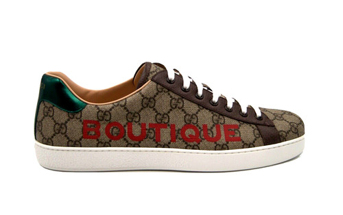 Gucci logo printed ace - gucci, logo-printed
