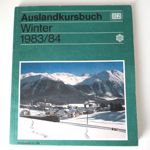Auslandkursbuch winter 1983 - auslandkursbuch,