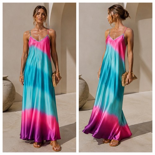 Trägerkleid satin optik - trägerkleid,