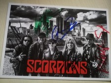 SCORPIONS - Hard ROCK - ORIG. AUTOGRAMMKARTE  15 x 21 cm - IN PERSON!