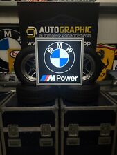 BMW M Power Leuchtschild - hochwertiges Leuchtwandbild