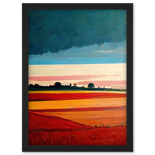 Colourful modern countryside - colourful,