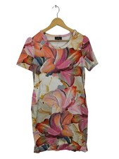 MONARI Kurzarmkleid Damen Kleid Gr. DE 34 pink-wollweiß Casual-Look